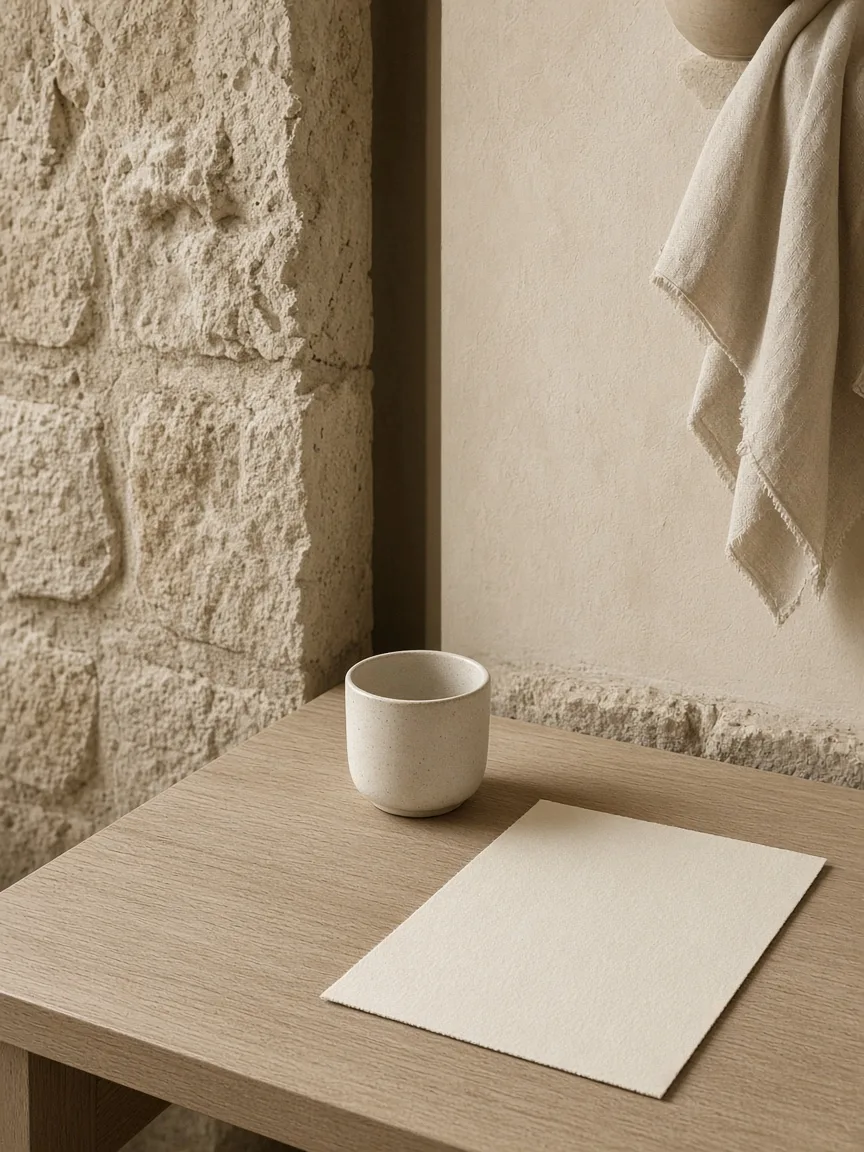Calm editorial composition for Kiphame contact